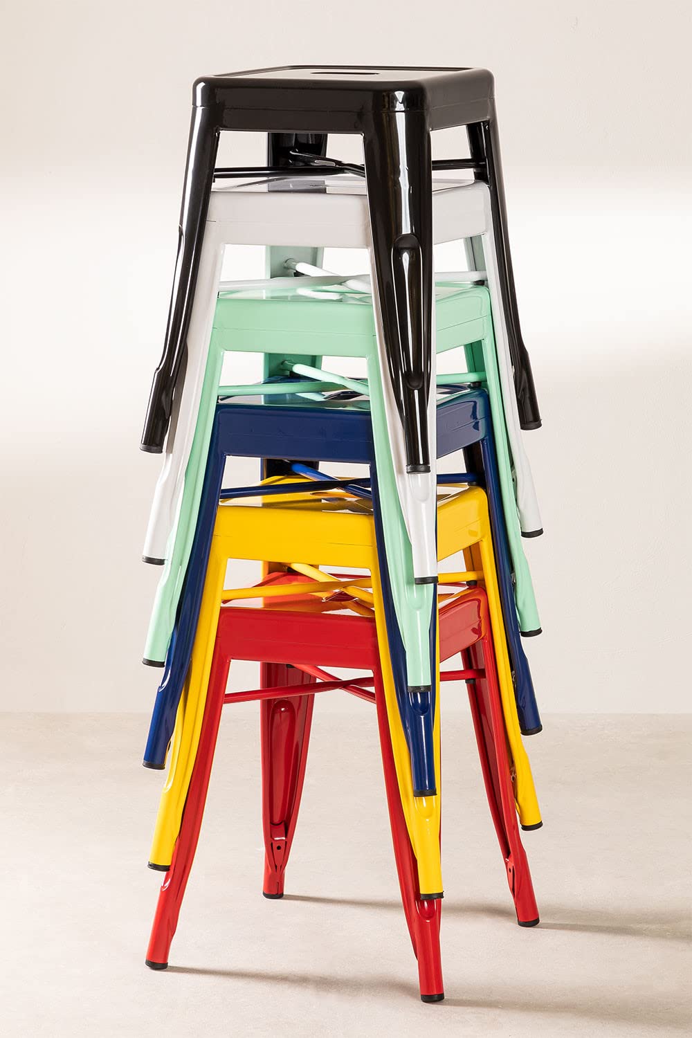 Sklum LIX sgabello basso acciaio 46 cm