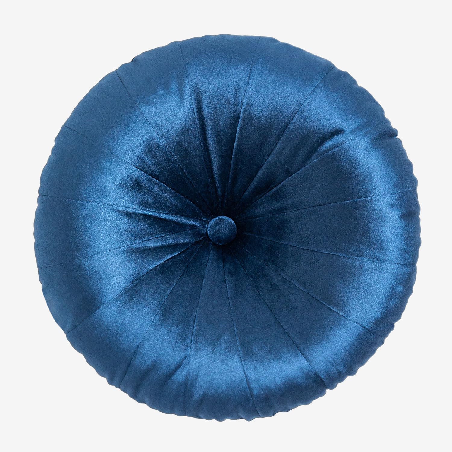 Sklum Kumba Cuscino Rotondo Ø38 cm Blu Velluto
