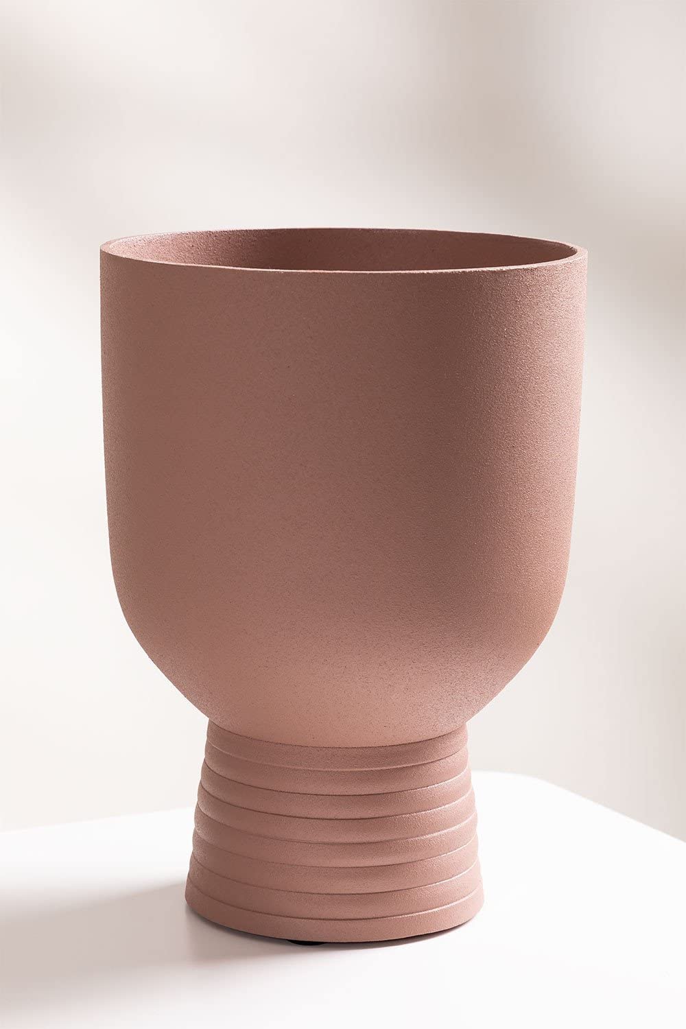 Sklum Fero vaso in alluminio incarnato 22 cm