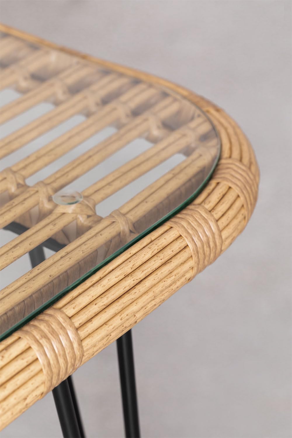 Sklum Leribert Aroa set pranzo rattan 180x90 6 sedie