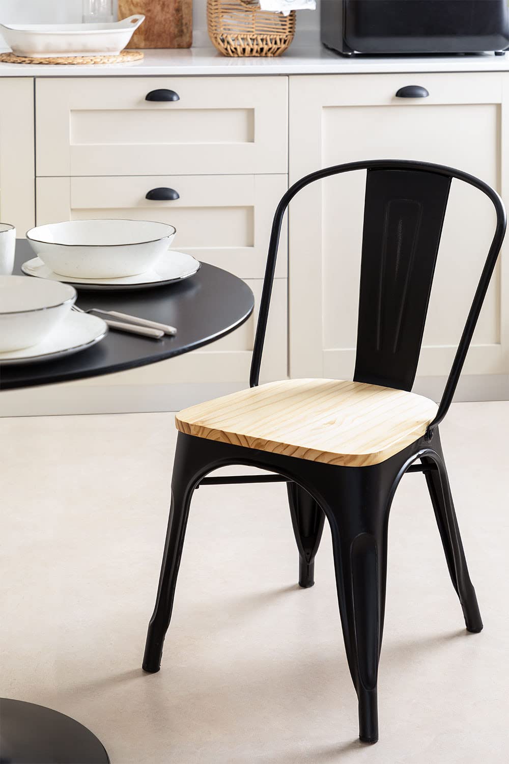 Sklum Lix sedia cucina impilabile pino 85 cm