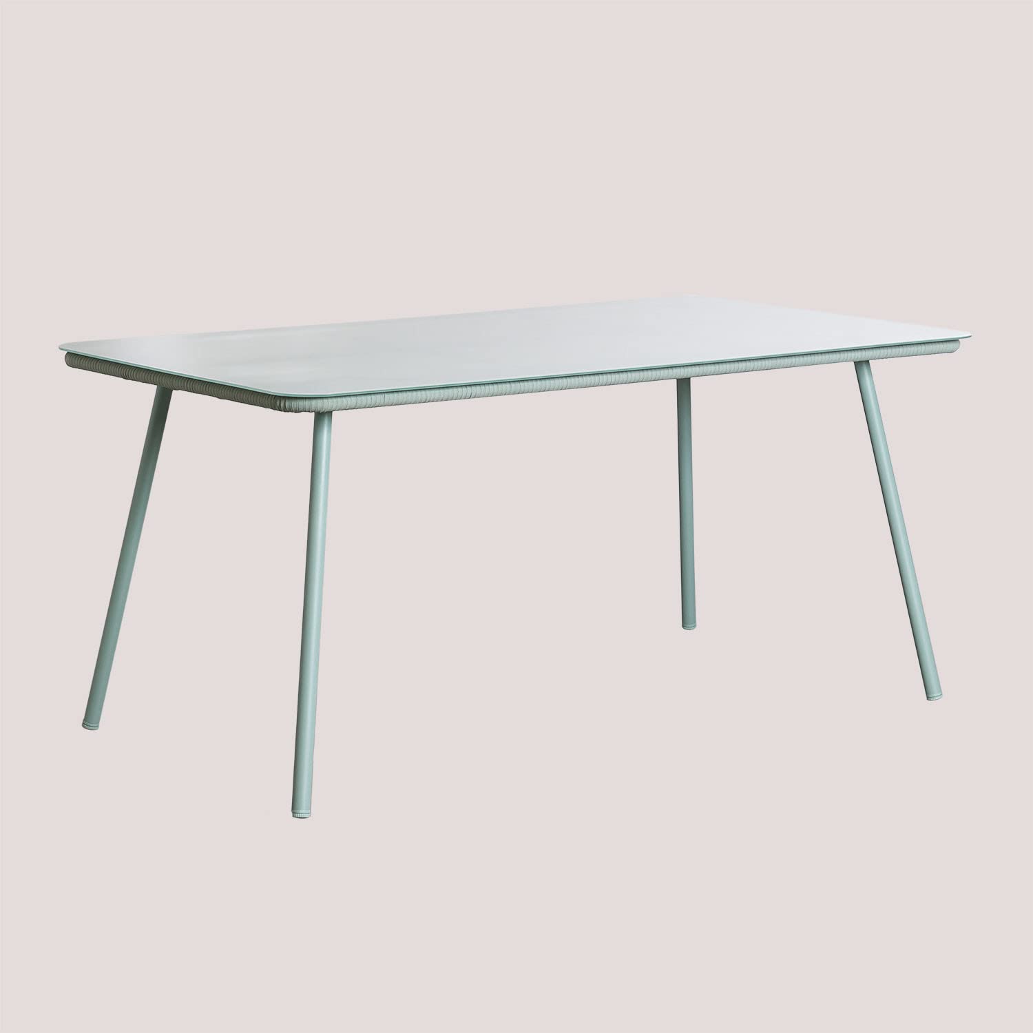 Sklum Arhiza Style tavolo giardino 160x90 vetro celadon