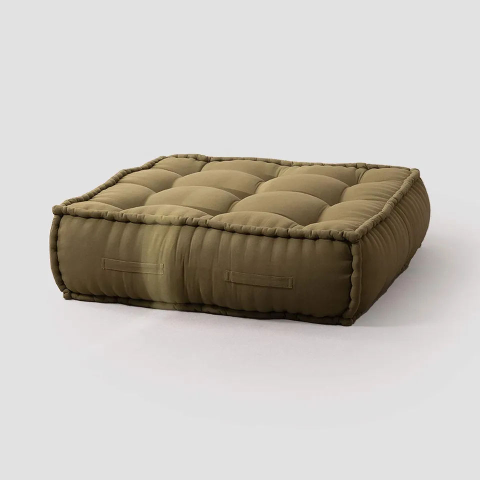 Sklum Yebel Verde Salvia pouf divano modulare cotone