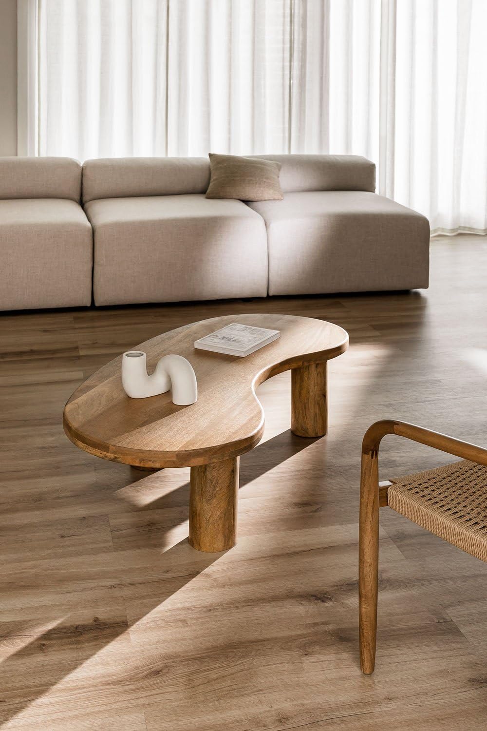 Sklum Larabeya A tavolino basso legno mango 120 cm