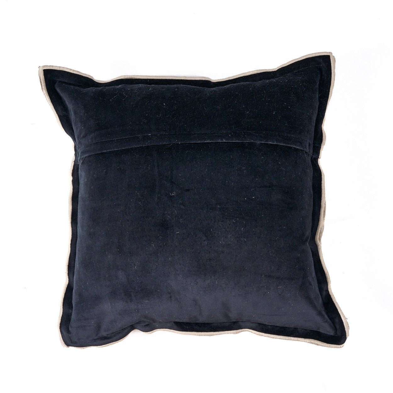Bambua Nordic Stripe federa cuscino 50x50 nero lino