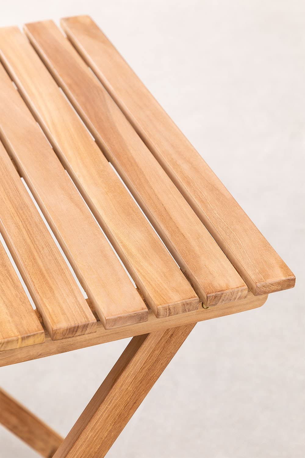 Sklum Nicola Tavolo Giardino Teak Pieghevole 60x60