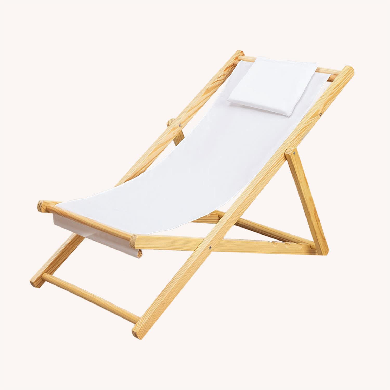 Sklum Dalma sdraio pieghevole legno bianco