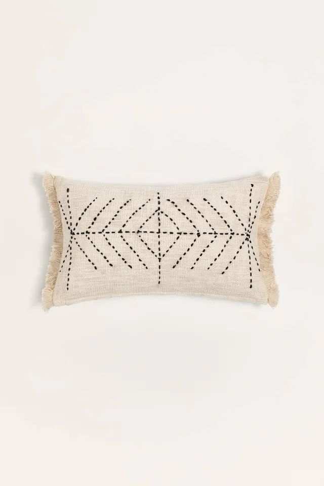 Sklum Iguatu cuscino rettangolare 30x50 cm cotone kantha