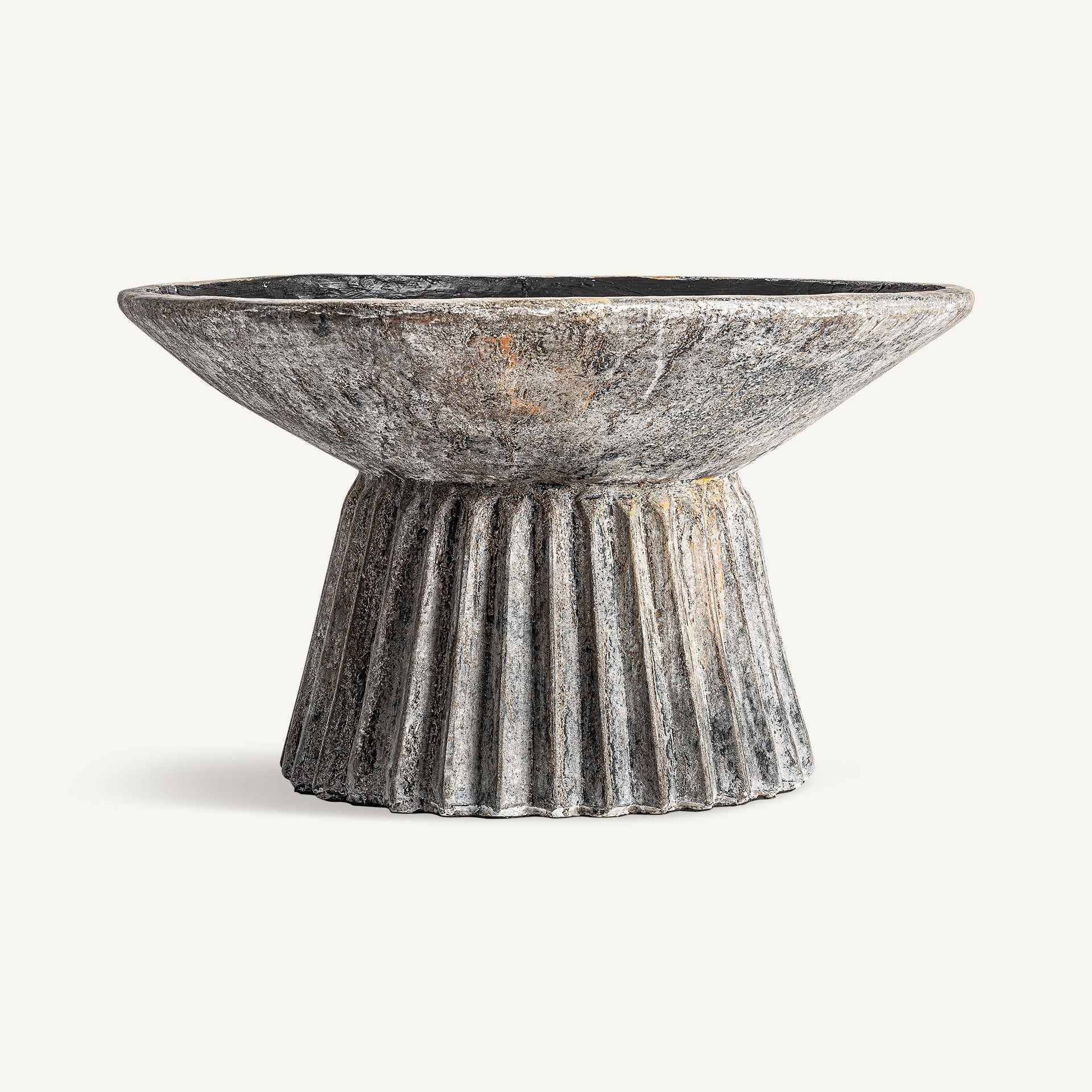 Bambua Plissé Stone vaso piante cemento pietra