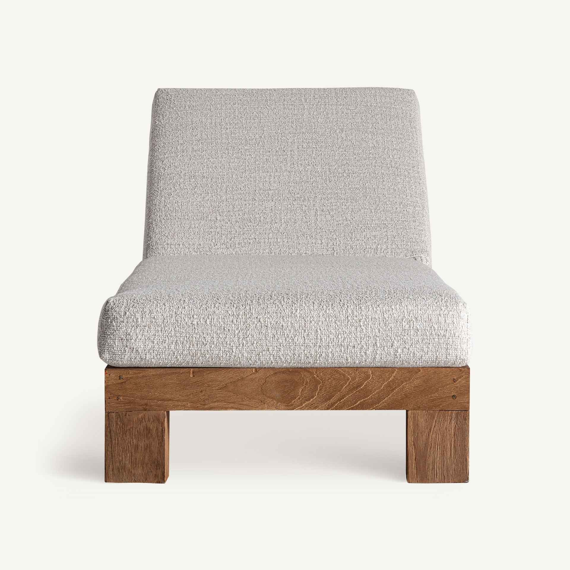 Bambua Testa lettino prendisole in teak