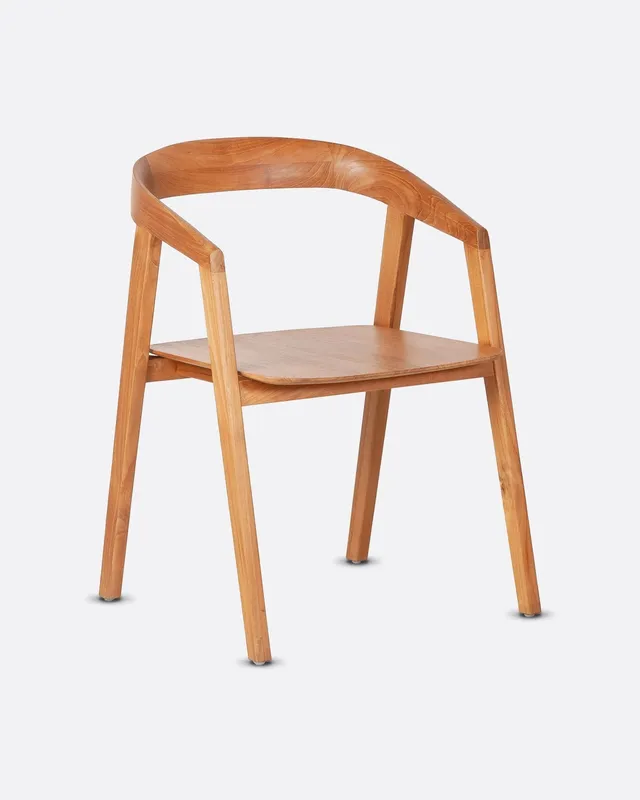 Bambua Arc sedia da pranzo in teak massiccio