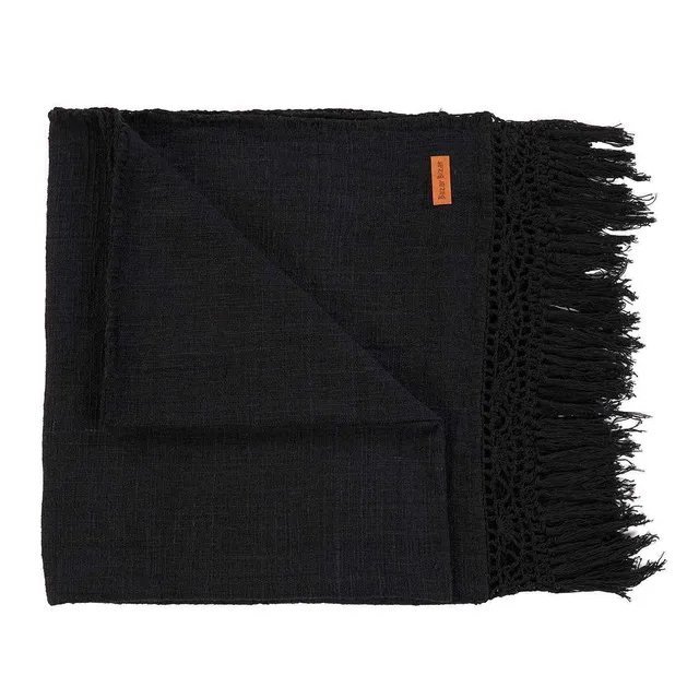 Bambua Gypsy Plaid Letto Nero in stile boho