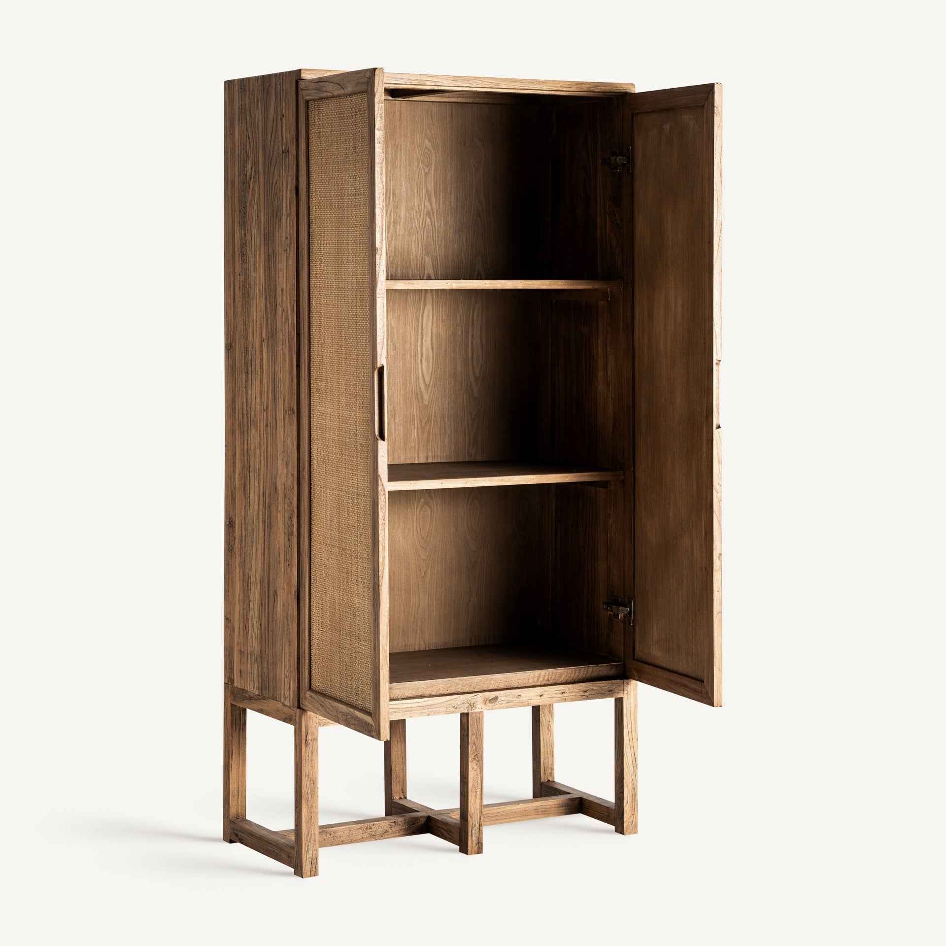 Bambua Byremo armadio legno olmo e rattan