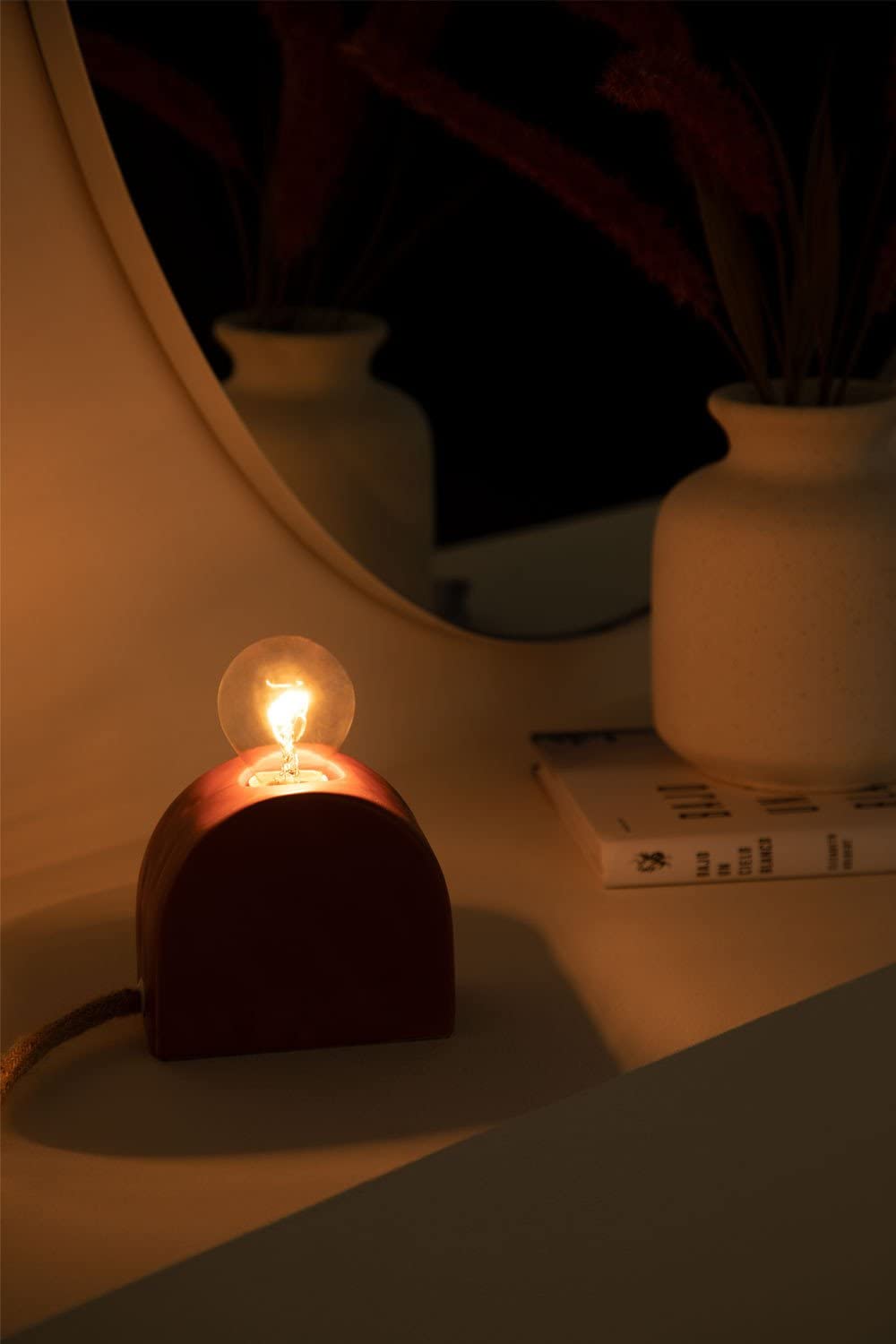 Sklum Fiana lampada da tavolo in ceramica terracotta E14
