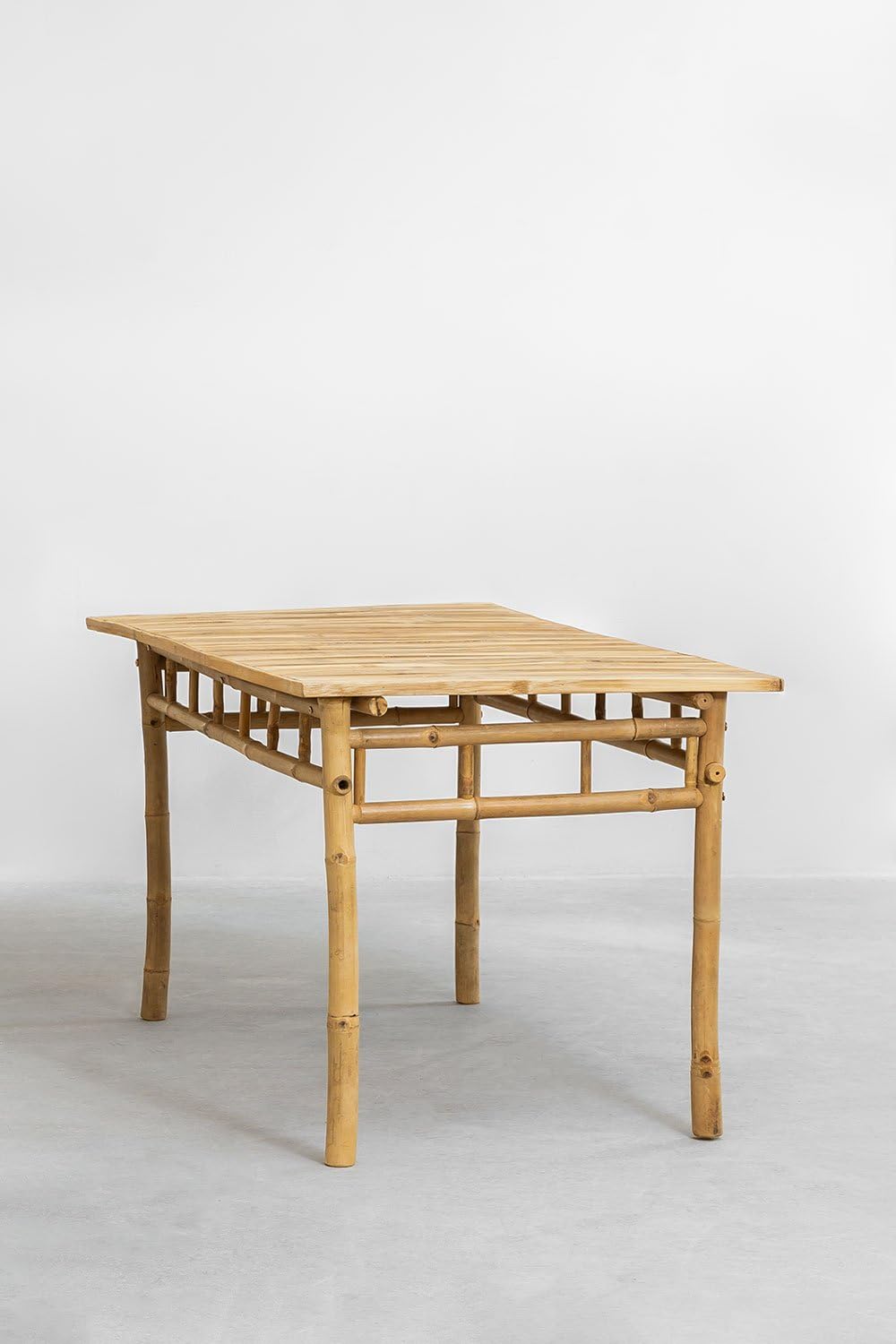 Sklum Marilin tavolo giardino rettangolare 150x80 cm bambù