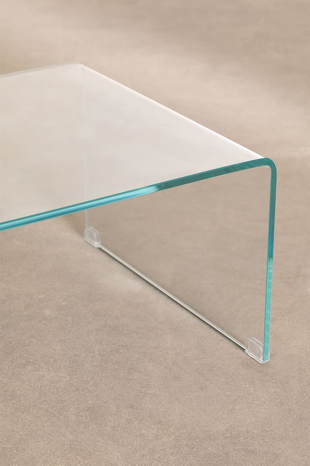 Sklum Criss tavolino vetro trasparente 110x55 cm