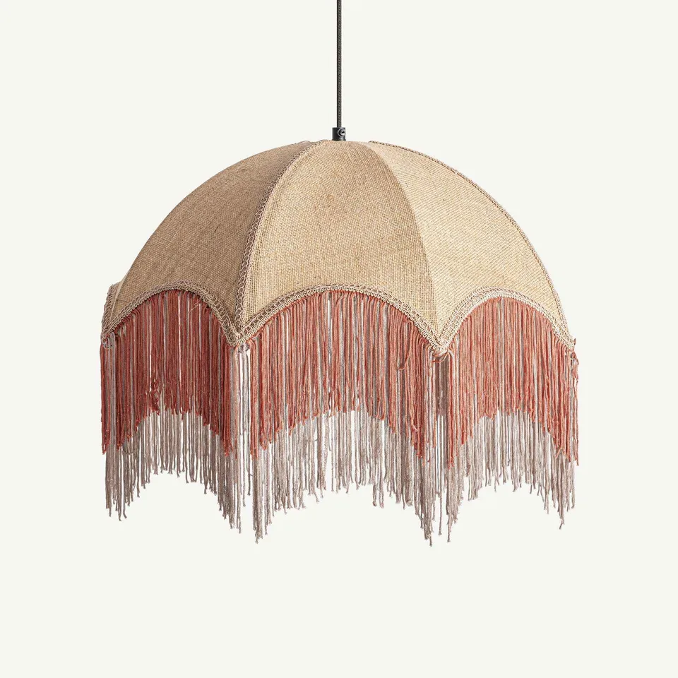 Bambua Sakhsa lampada a sospensione juta terracotta