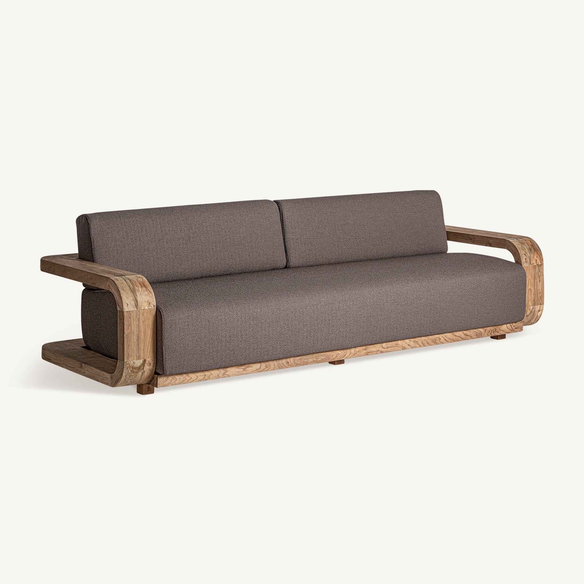 Bambua Corba Divano Esterno Teak Taupe