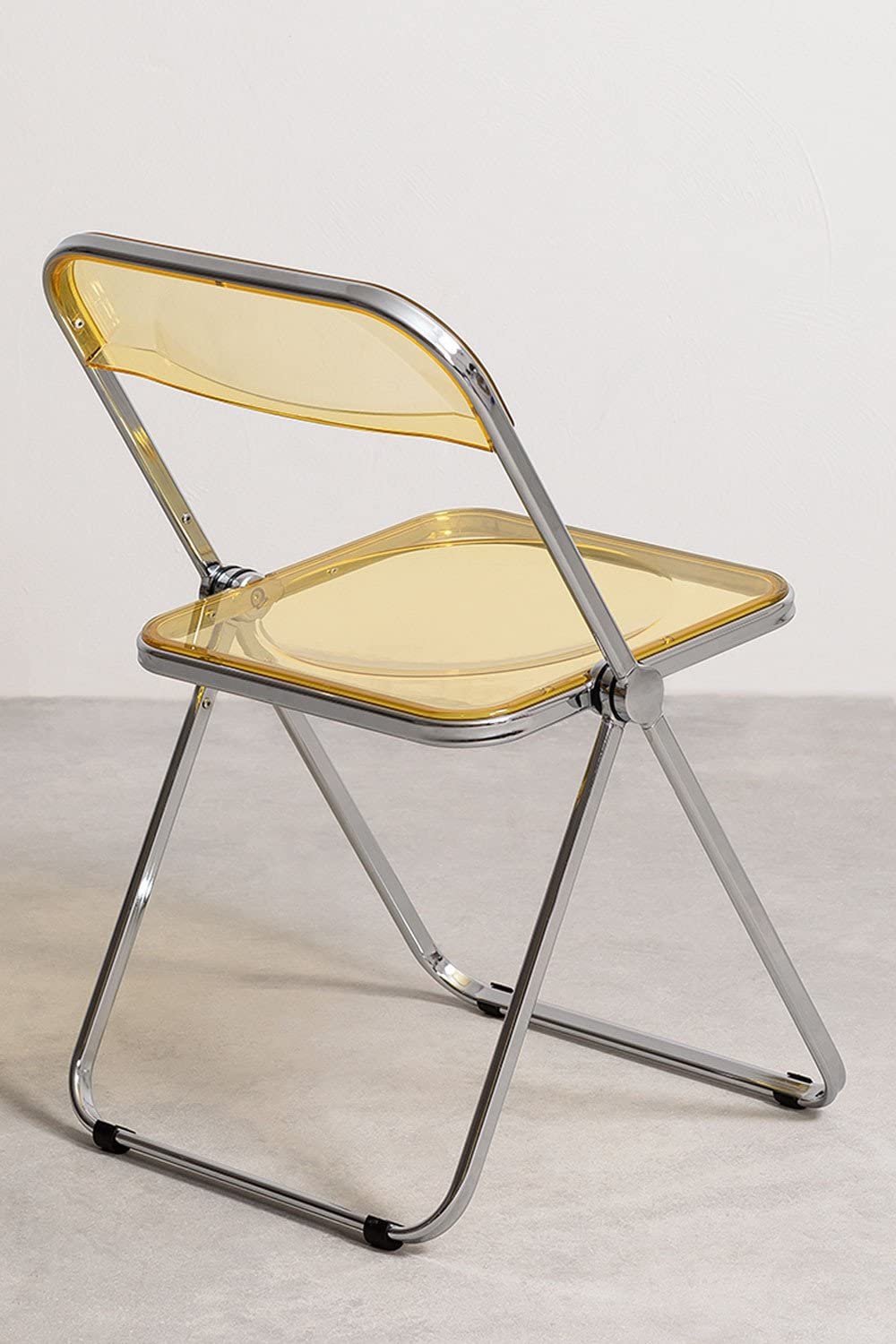 Sklum Kepko sedia pieghevole giallo affumicato metallo