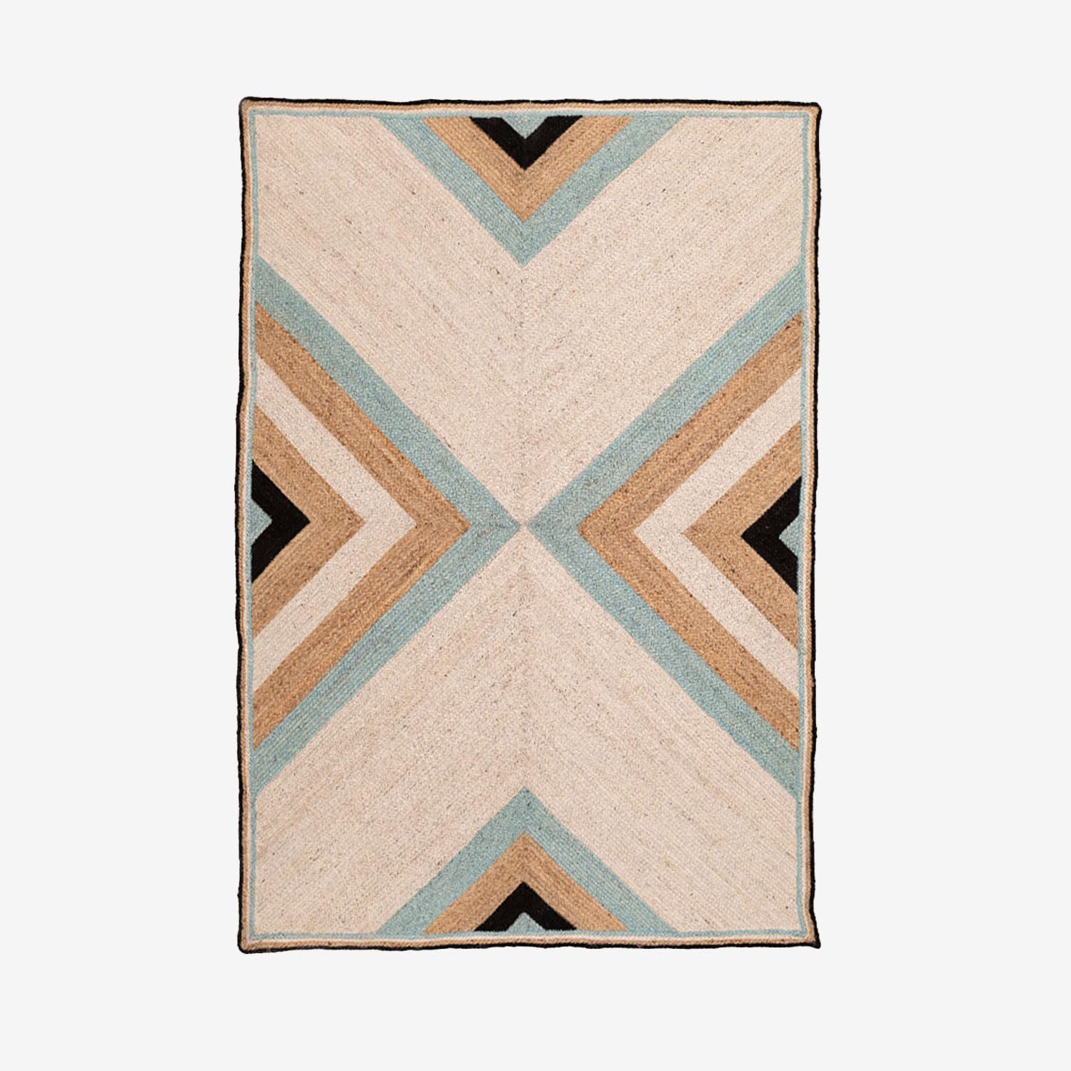 Sklum Saina tappeto in juta 246x160 cm geometrico