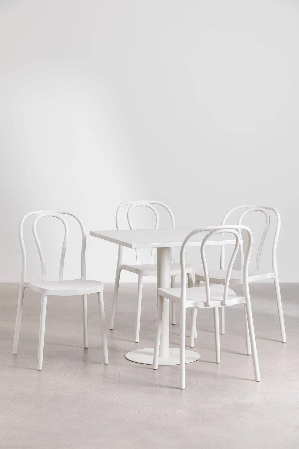 Sklum Mizzi set da giardino ferro 70x70 4 sedie