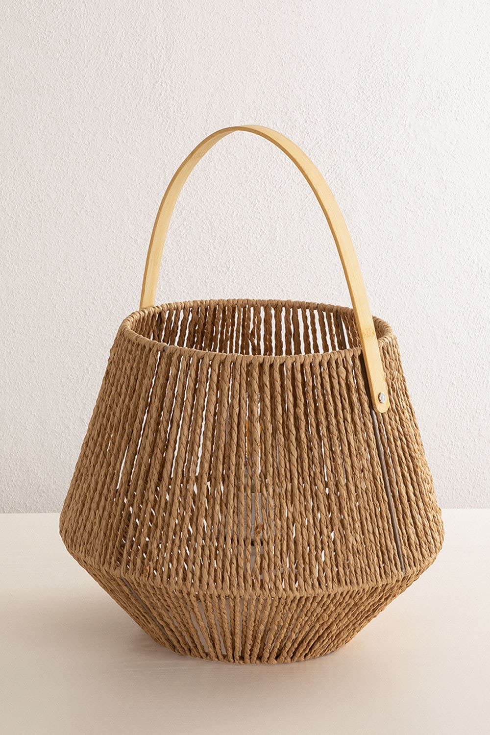Sklum Milei set 2 lampade tavolo carta intrecciata naturale