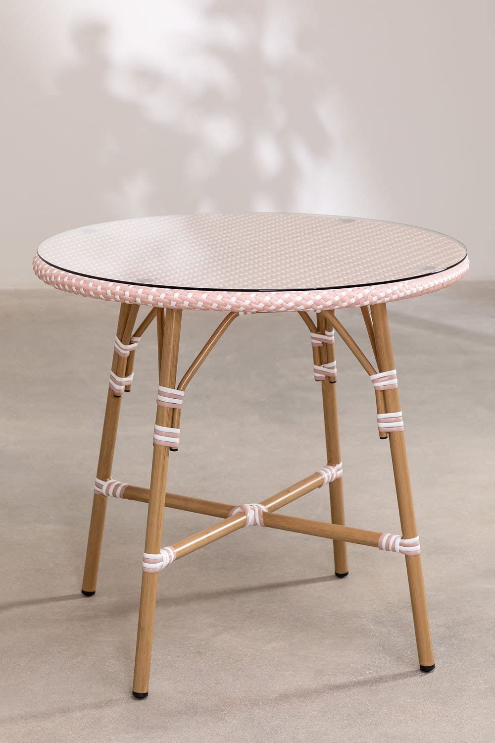Sklum Alisa Bistro tavolo giardino Ø80 cm rosa nocciola