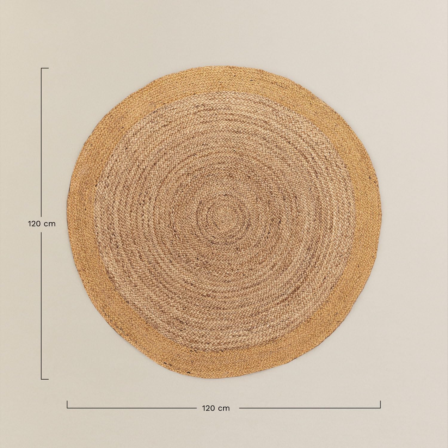 Sklum Dagna Colors tappeto rotondo in juta 120 cm