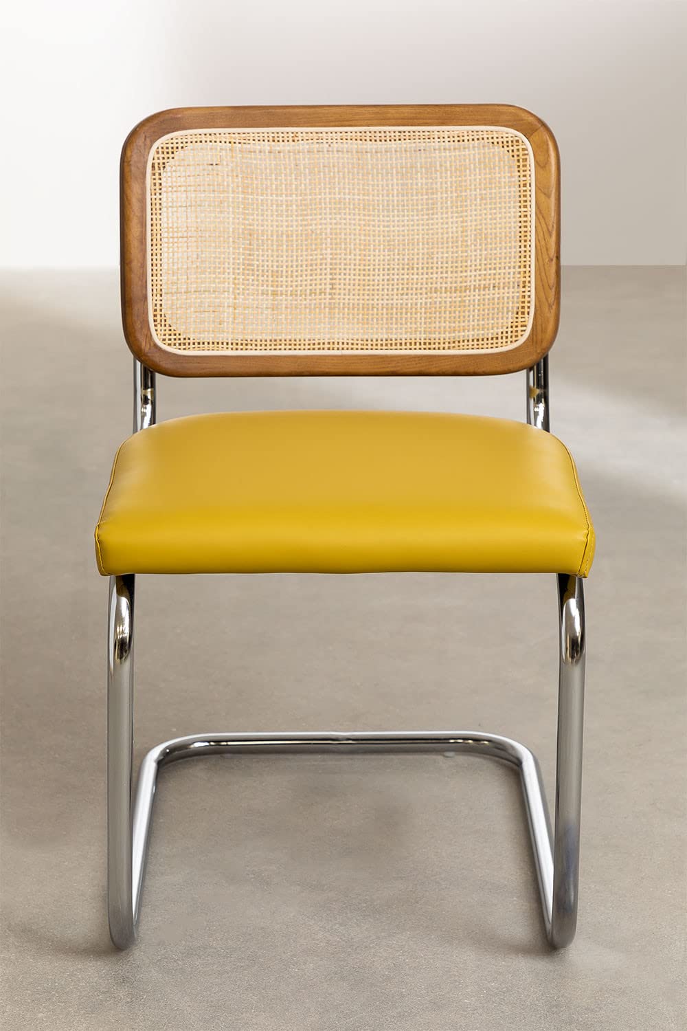 Sklum Tento sedia da pranzo vintage similpelle olmo