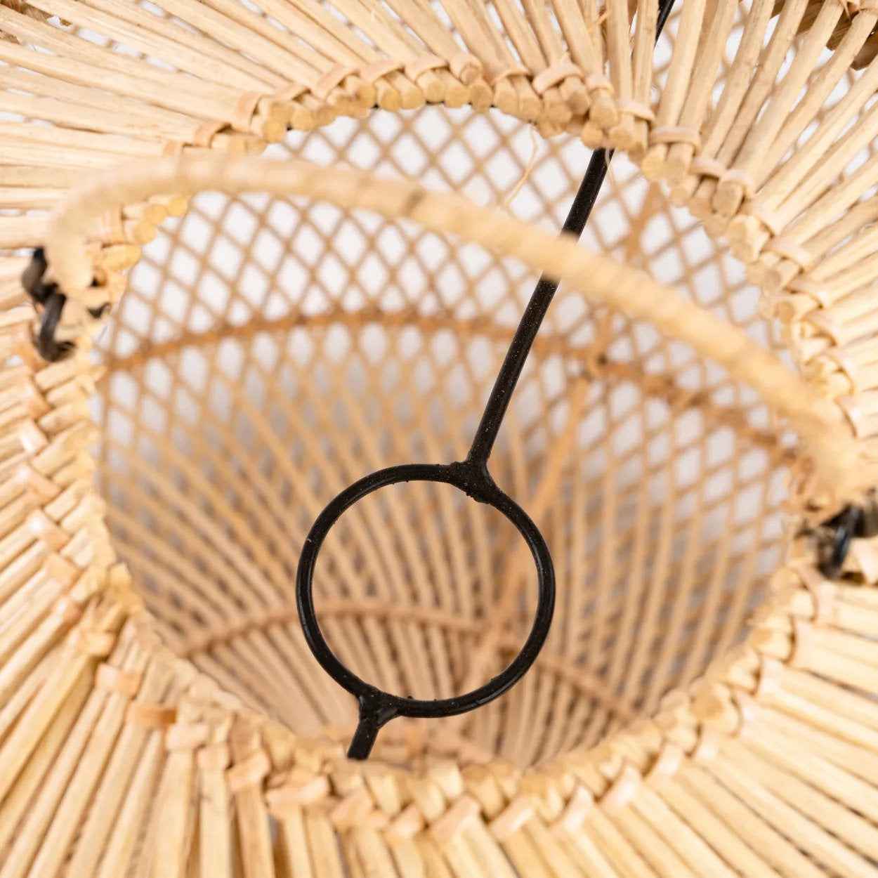 Bambua Batu Bolong lampada sospensione naturale M rattan