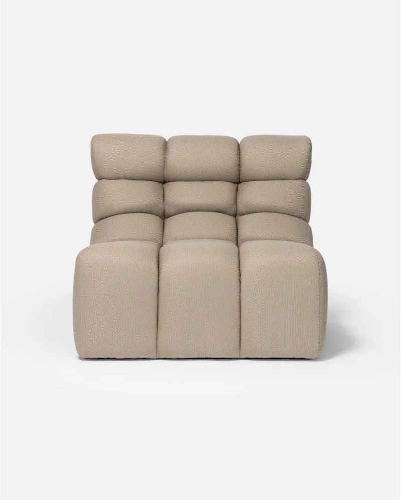 Bambua Chopin divano da giardino 1 posto sabbia outdoor