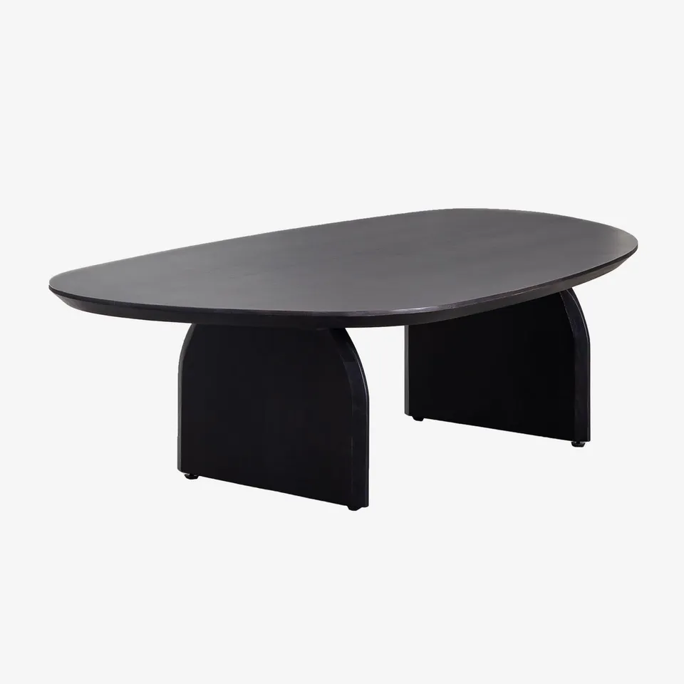 Sklum Bedum Tavolino Legno Acacia Nero 135 cm