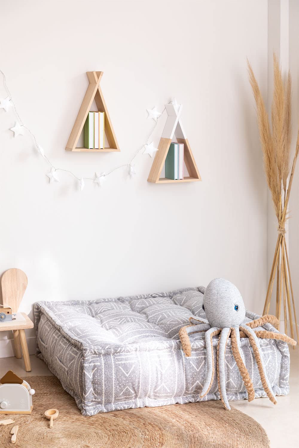 Sklum Yebel Etnico Celeste pouf divano modulare cotone
