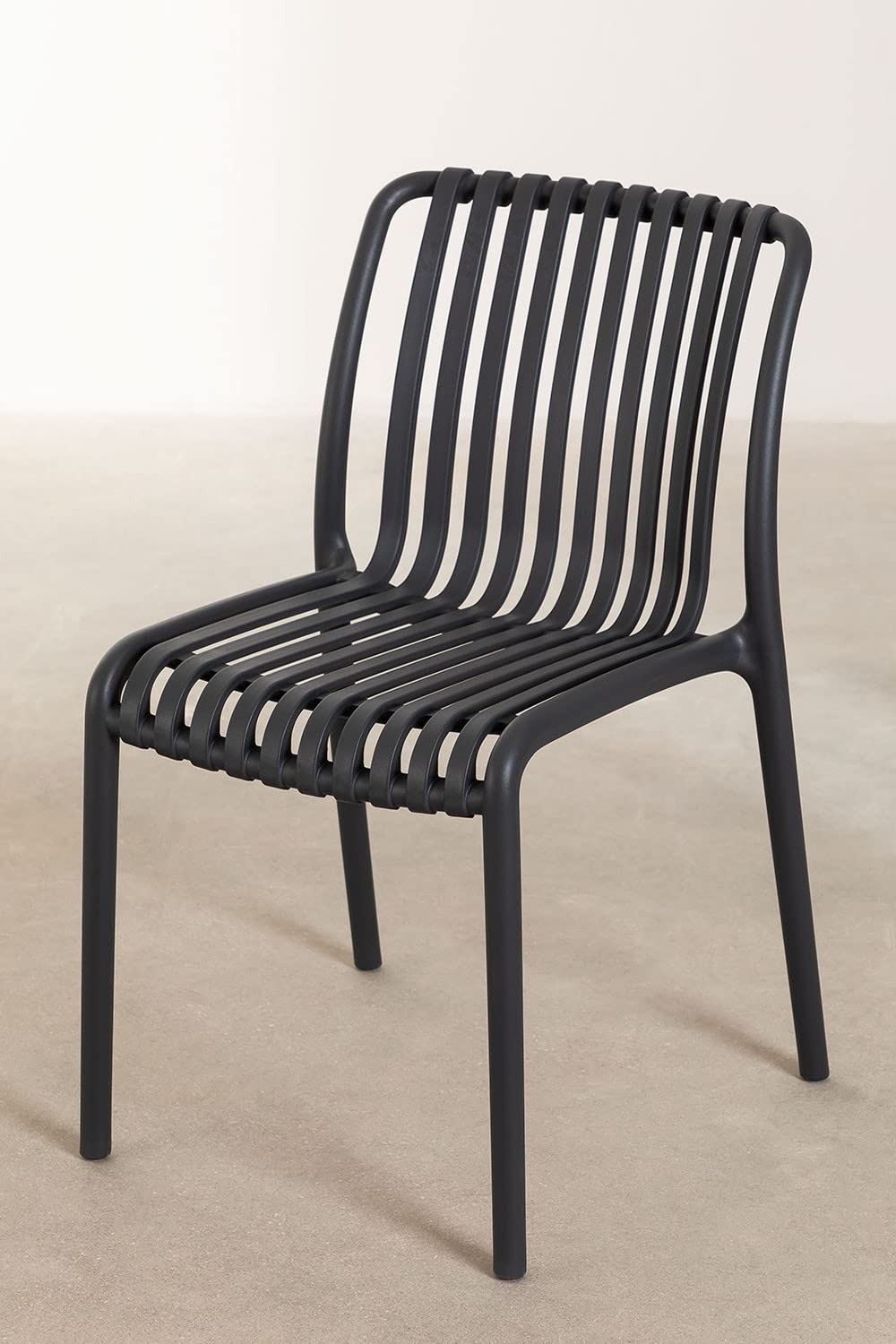 Sklum Wendell Style sedia da giardino grigio grafite impilabile