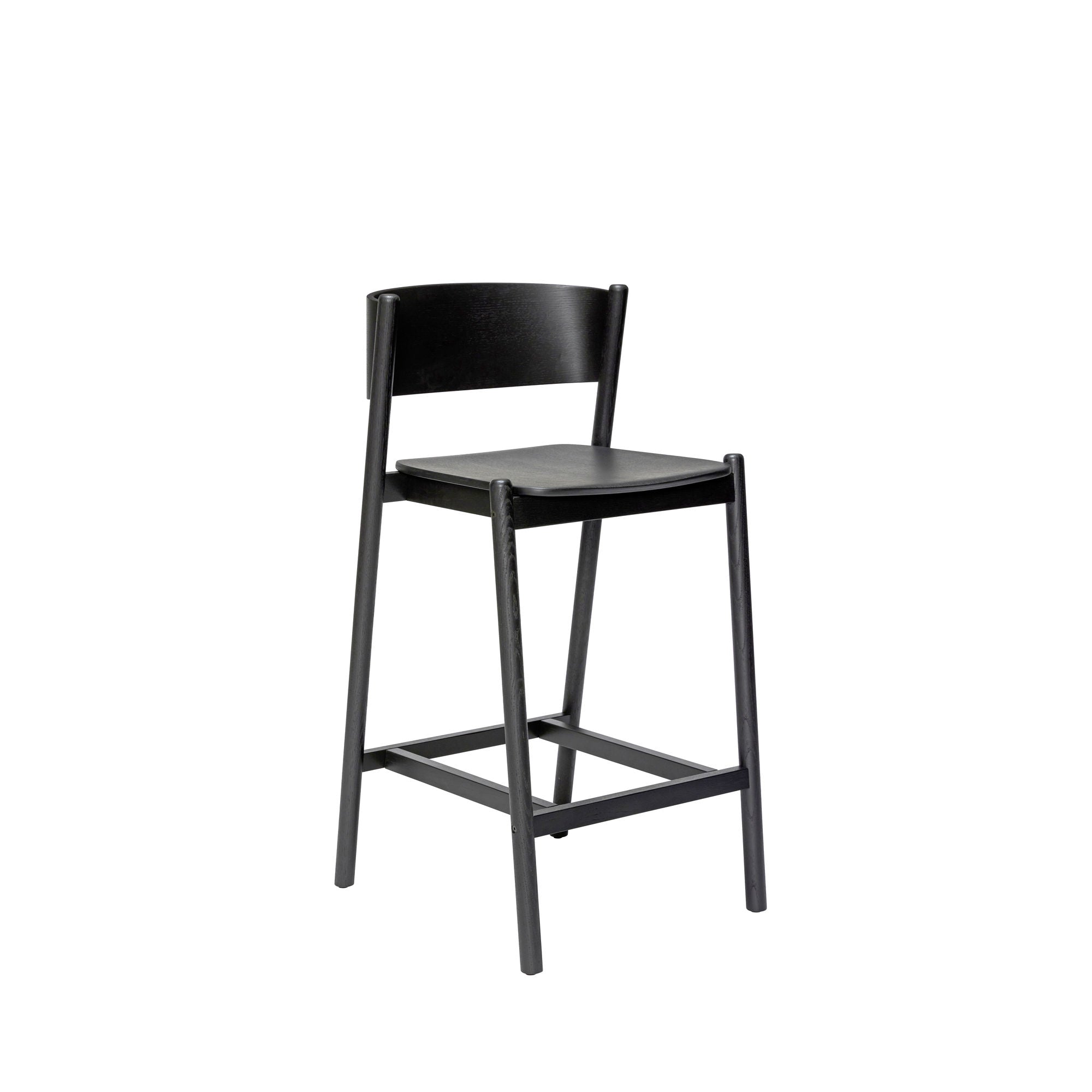 Bambua Oblique Bar Stool sgabello bar nero