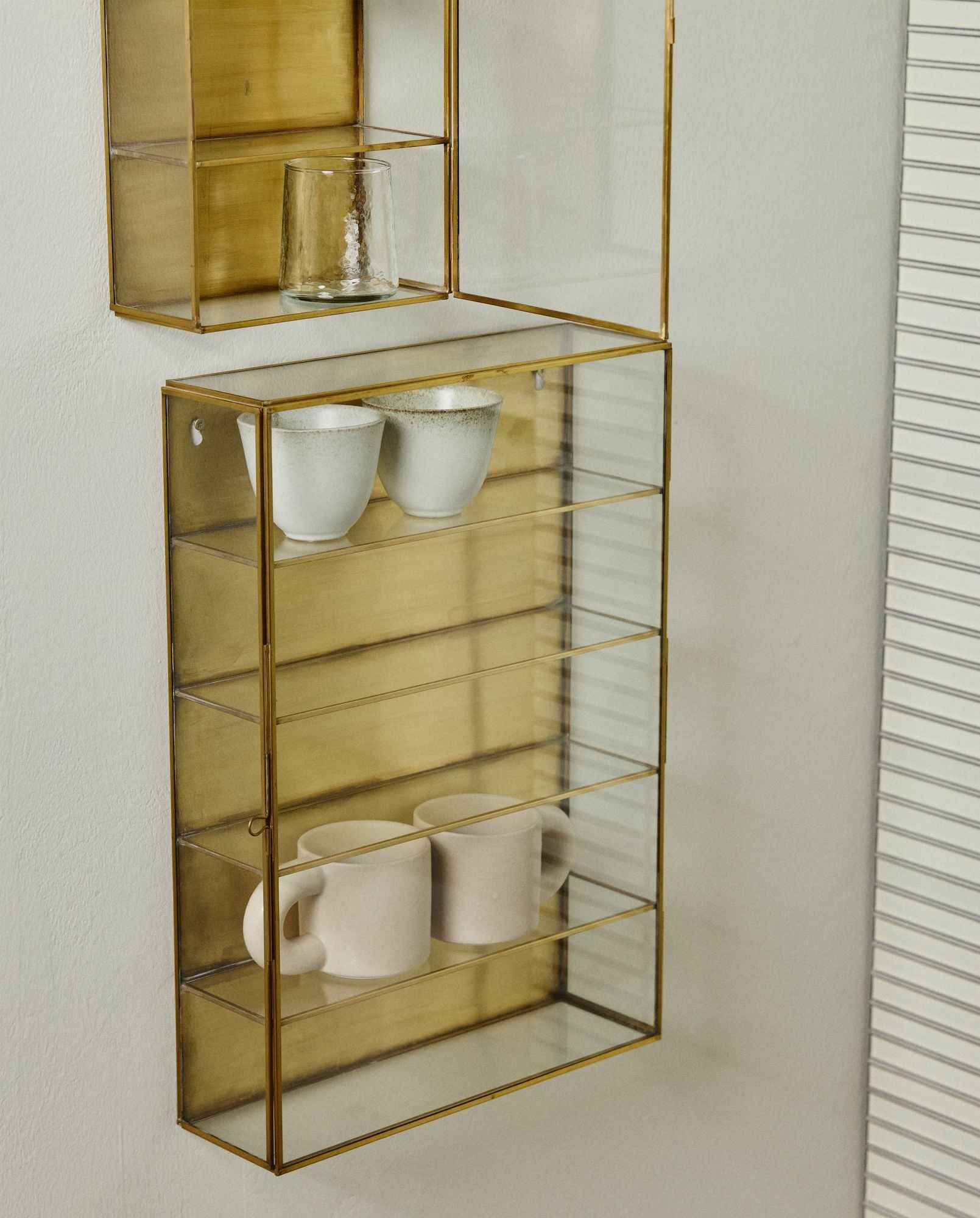 Bambua ADA M pensile a muro oro 4 ripiani