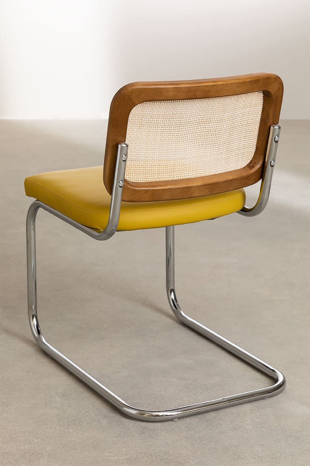 Sklum Tento sedia da pranzo vintage similpelle olmo