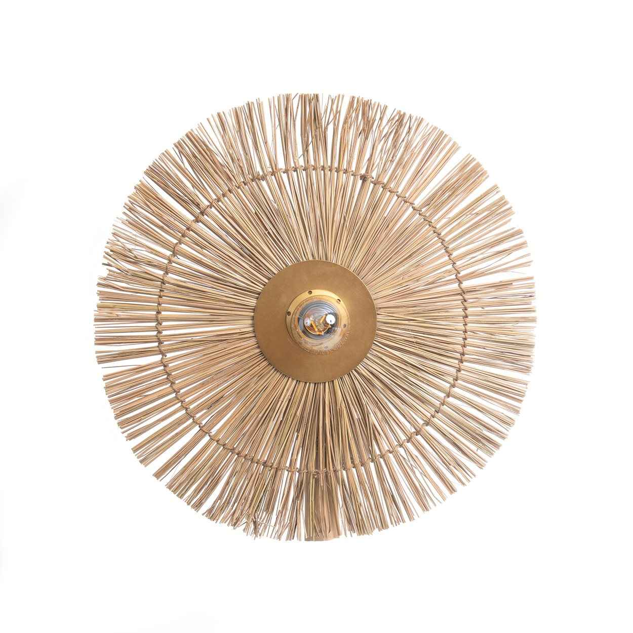 Bambua Beausoleil lampada da parete oro naturale M