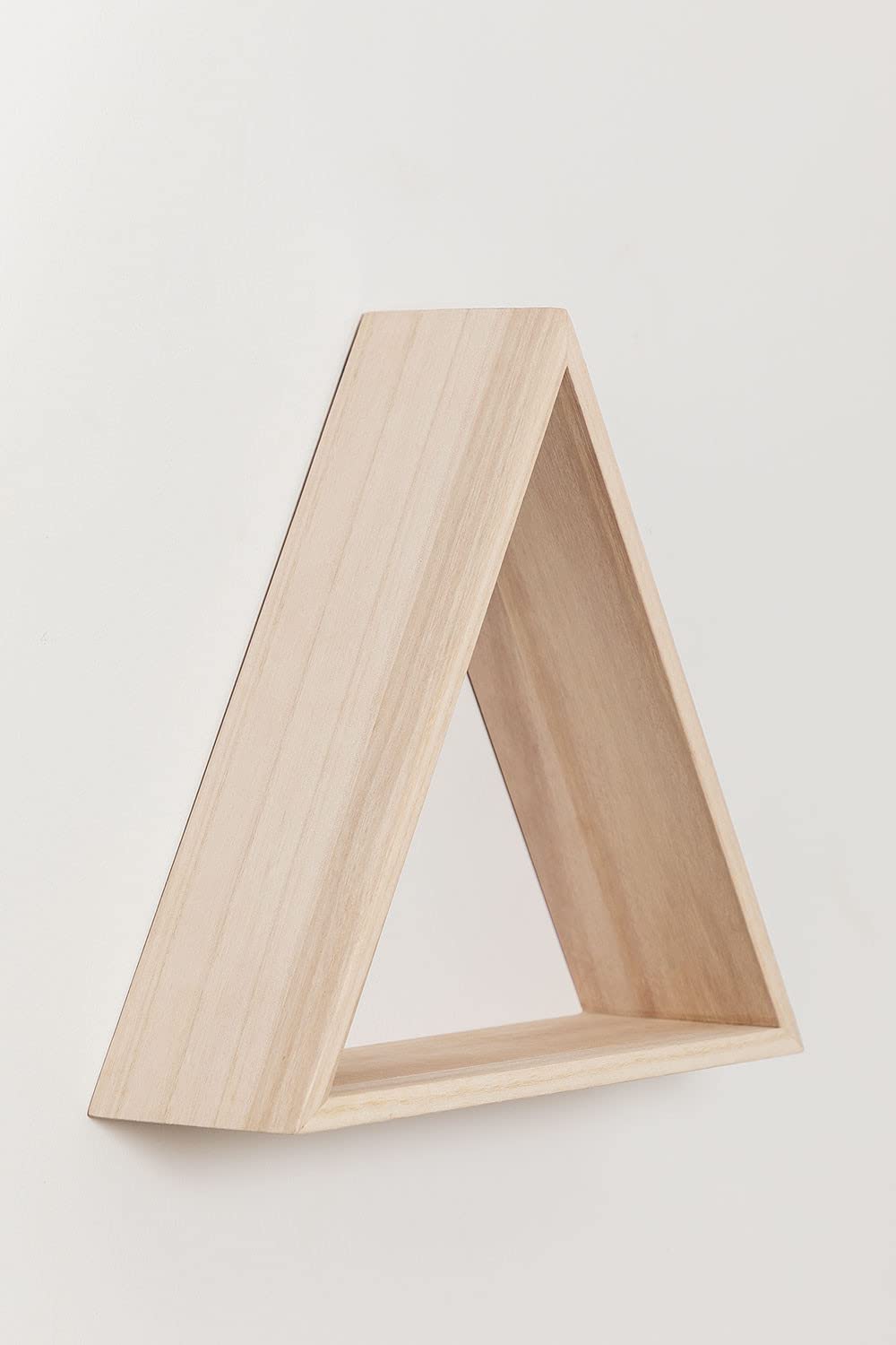 Sklum Savinna Set 3 Mensole Parete Legno Triangolari Natural