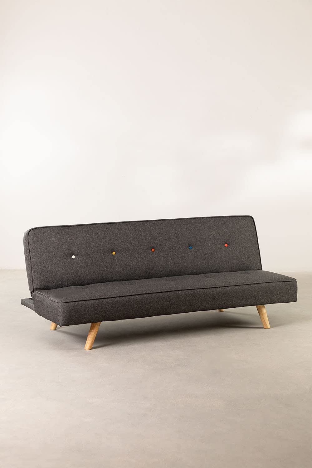 Sklum Orbun Colors divano letto 3 posti grigio antracite lino