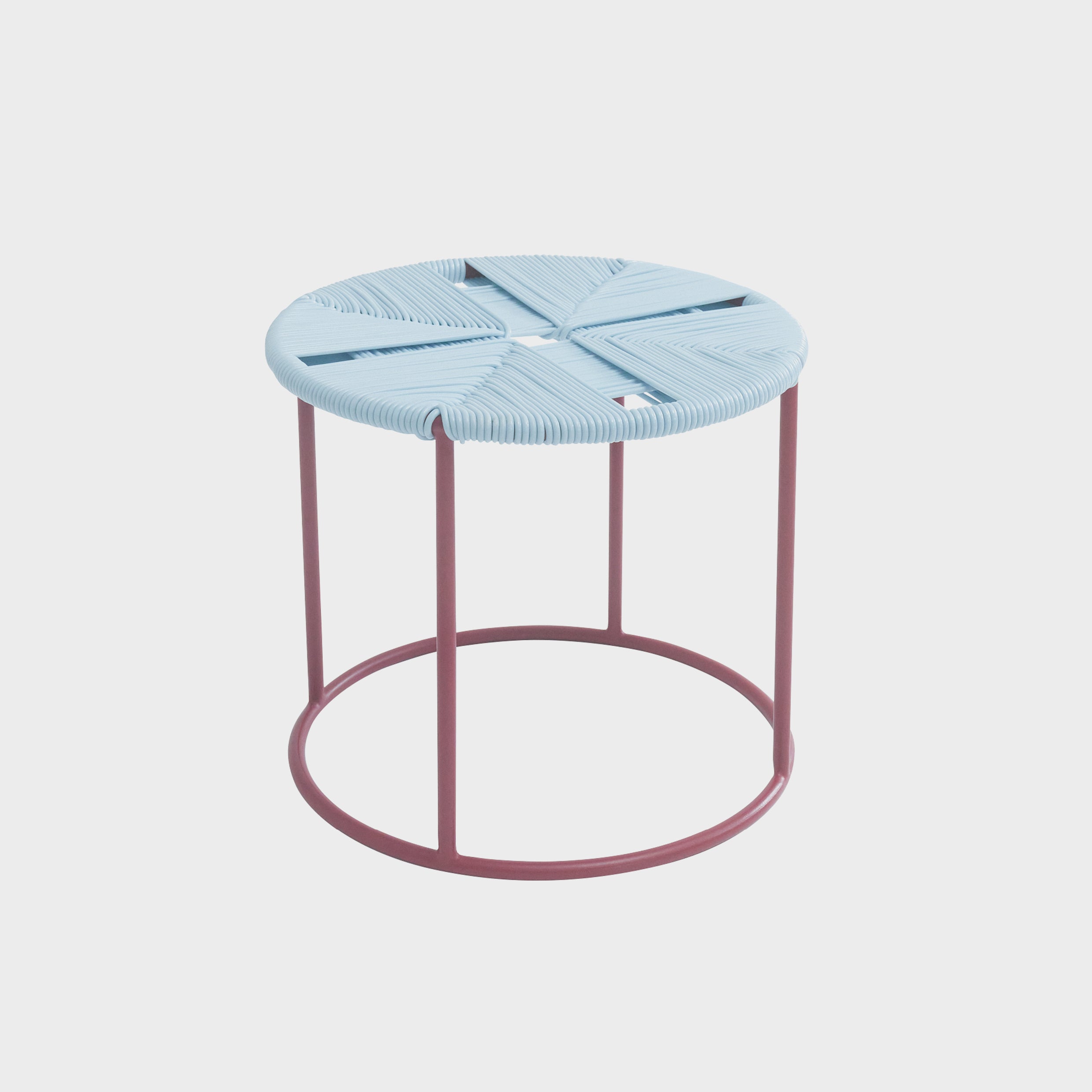 Acapulco Design Mesita CDMX_ST1 tavolino bordeaux azzurro