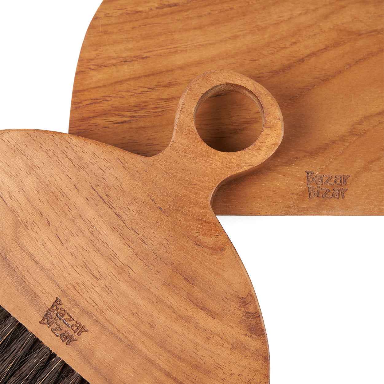 Bambua Haya scopa naturale legno teak tavola