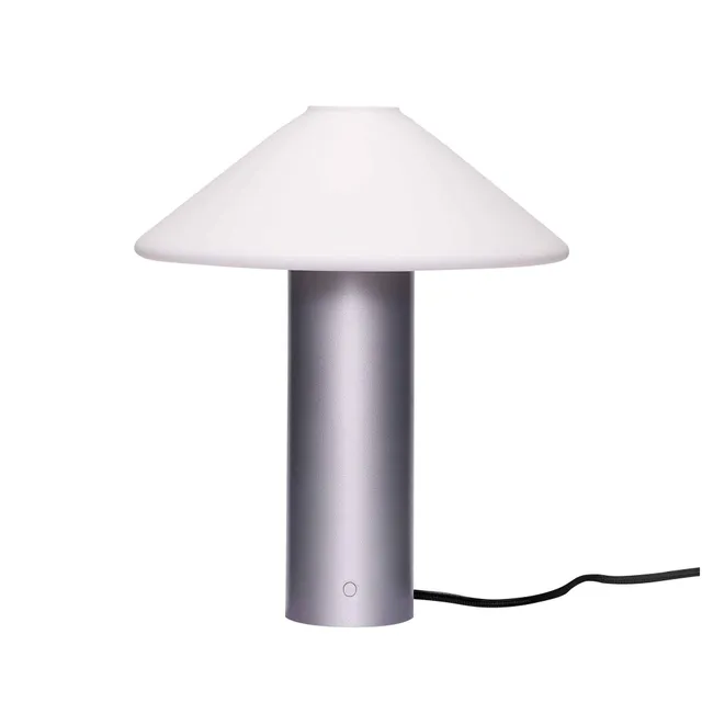 Bambua Orbit lampada da tavolo argento metallizzato vetro