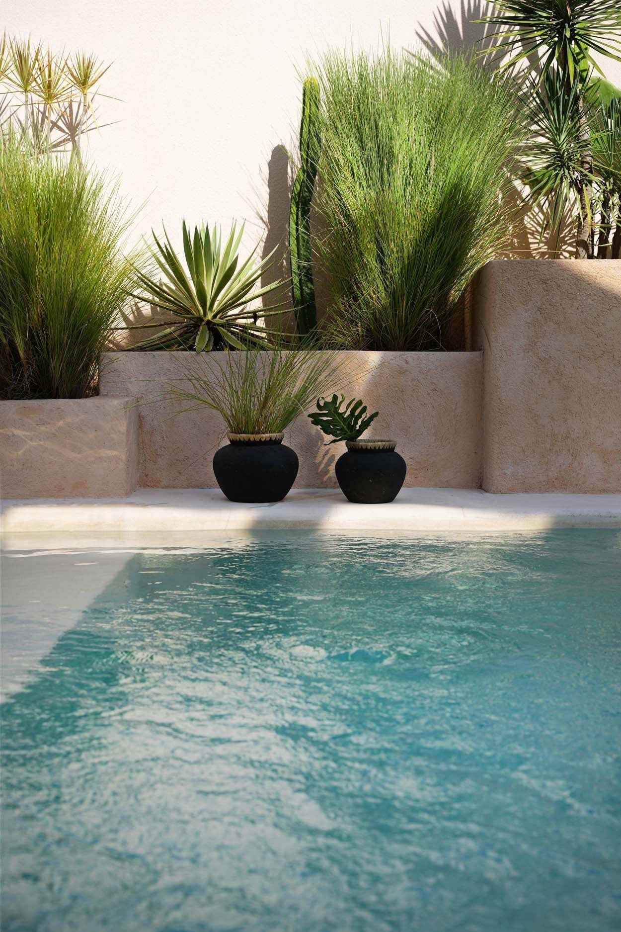Bambua Styly vaso S nero naturale terracotta