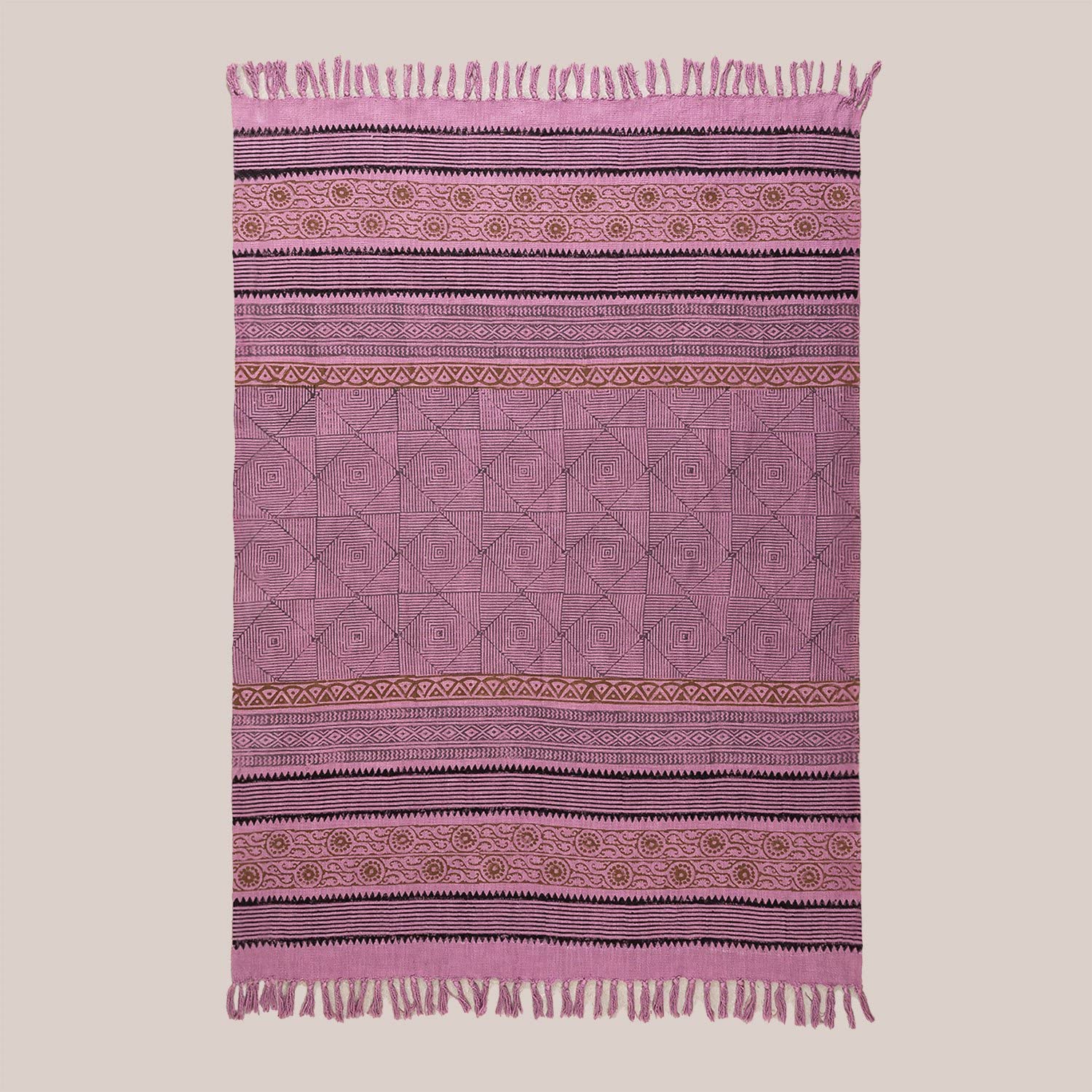 Sklum Siane Coperta Plaid in Cotone Multicolor