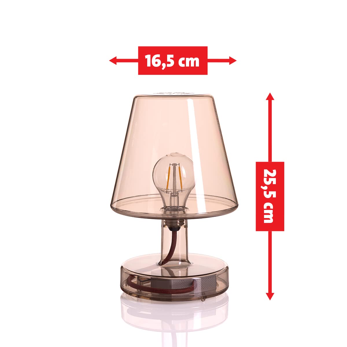Fatboy Transloetje lampada da tavolo marrone ricaricabile