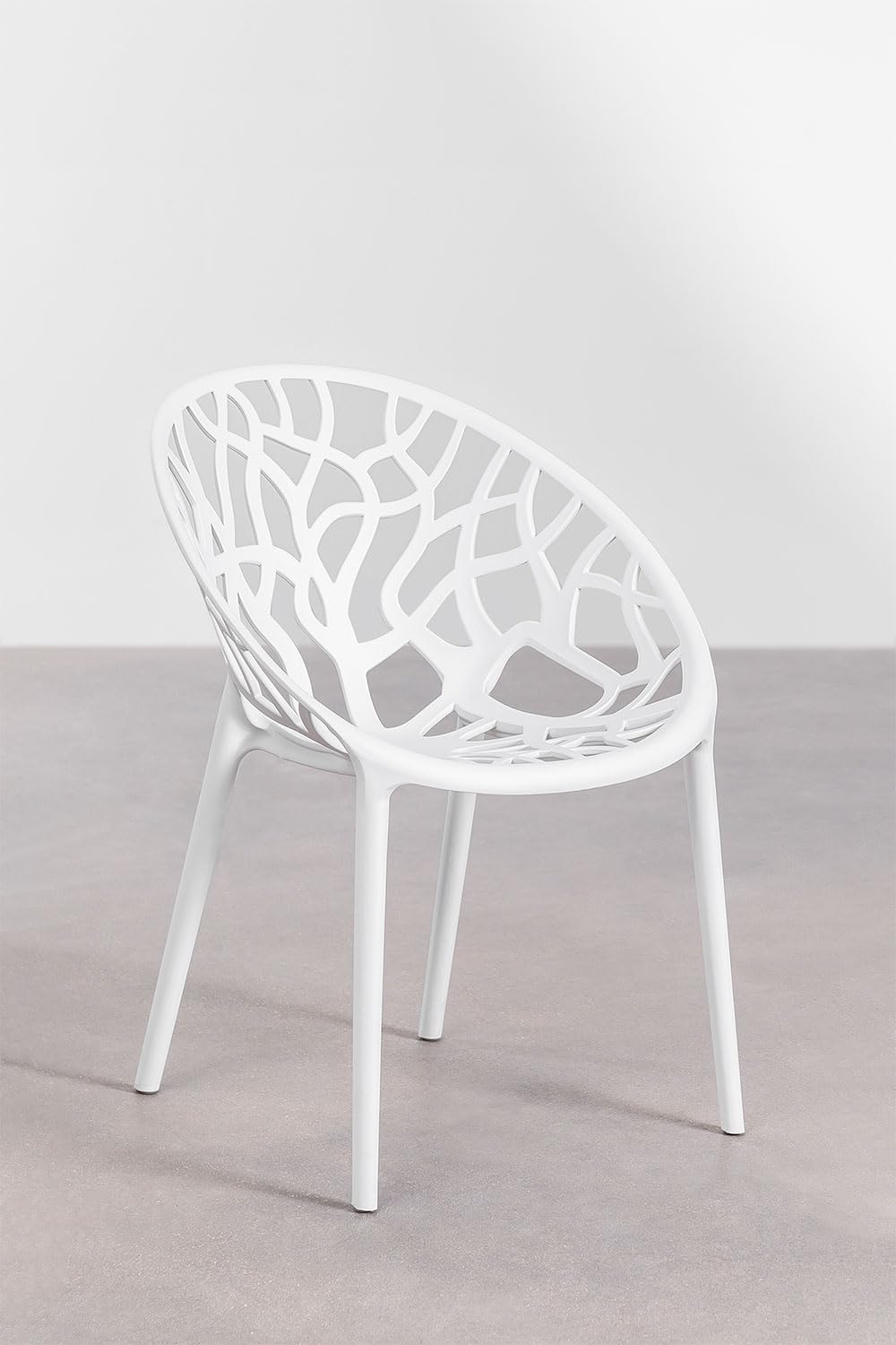 Sklum Ores sedia da giardino bianca impilabile