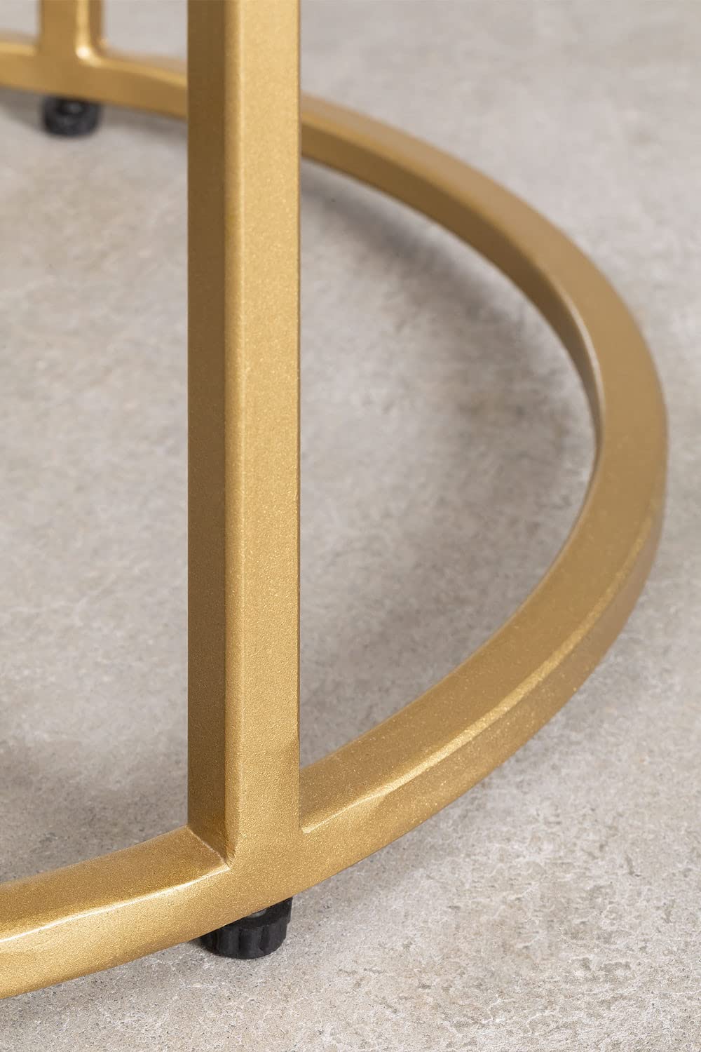 Sklum Kaley tavolino in marmo Ø37 cm oro