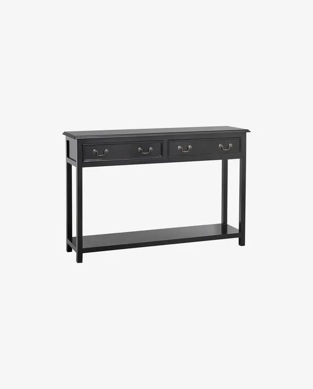 Bambua Moss consolle 2 cassetti nero legno