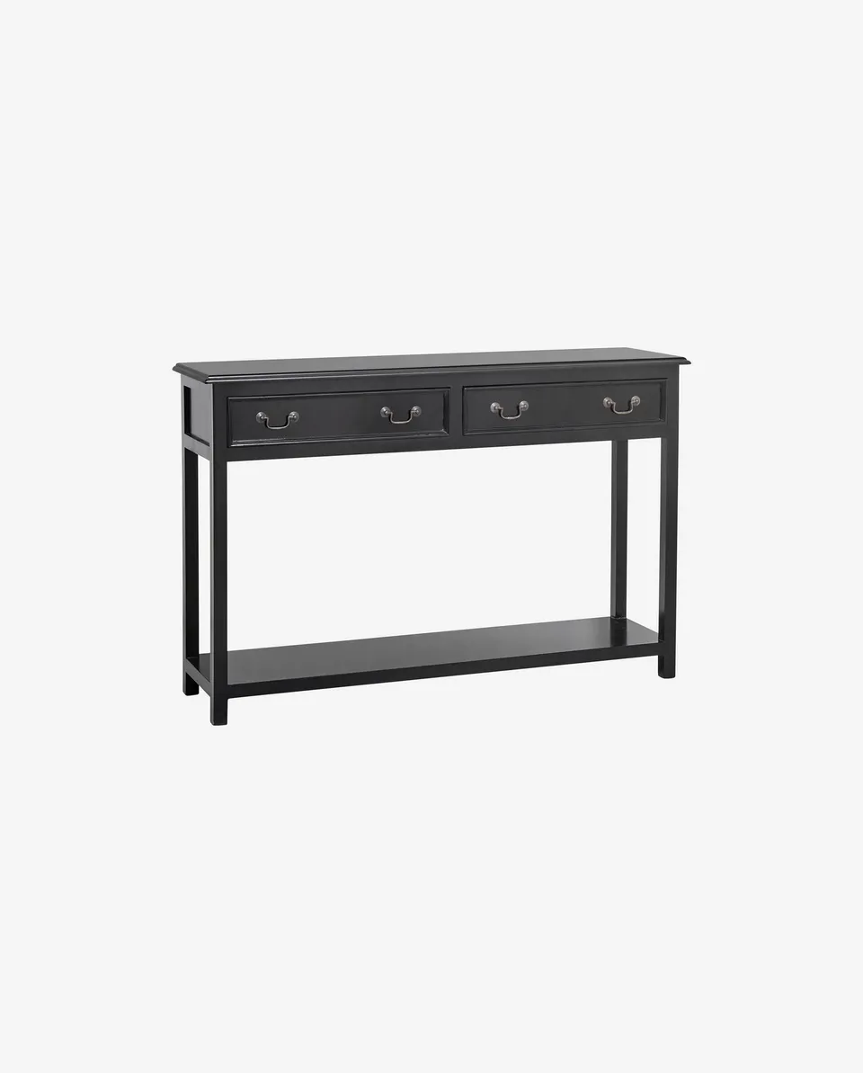 Bambua Moss consolle 2 cassetti nero legno